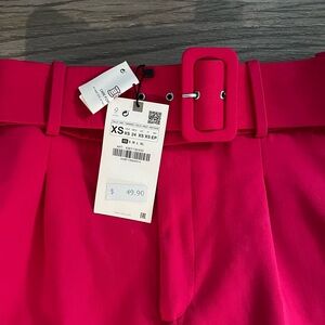 Zara Vibrant Red Skirt